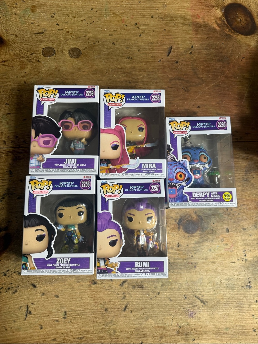 Funko POP! K-Pop Demon Hunters Series 1 Bundle Set of 5 NEW IN BOX